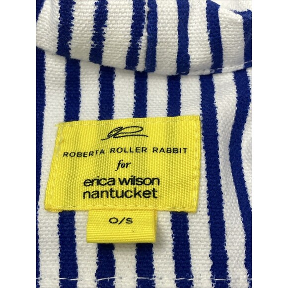 Roberta Roller Rabbit Canvas Tote Bag Cotton Whale Nautical Mom Handbag Beachy - Picture 8 of 14